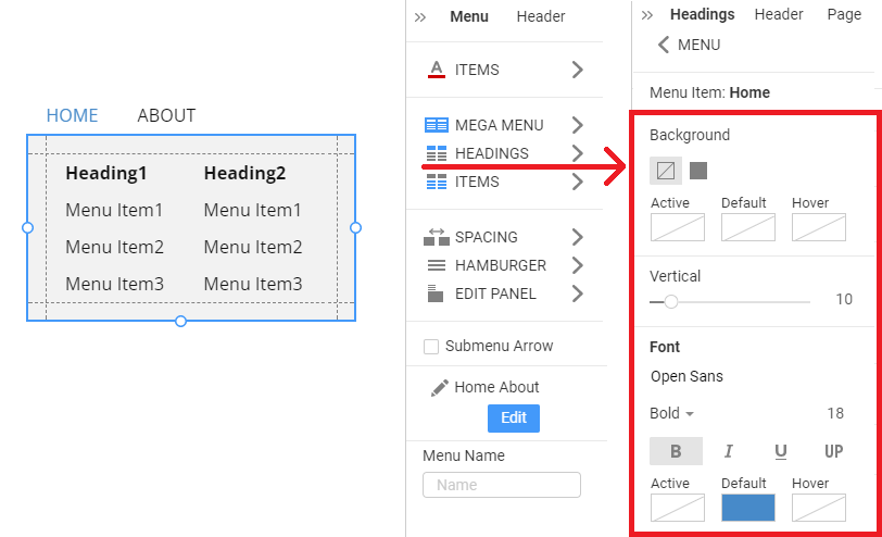 Mega Menu - Nicepage Documentation