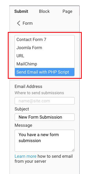 Nicepage 2.8: March 4, 2020 - Form Submit With PHP Script. Cookie Usage ...